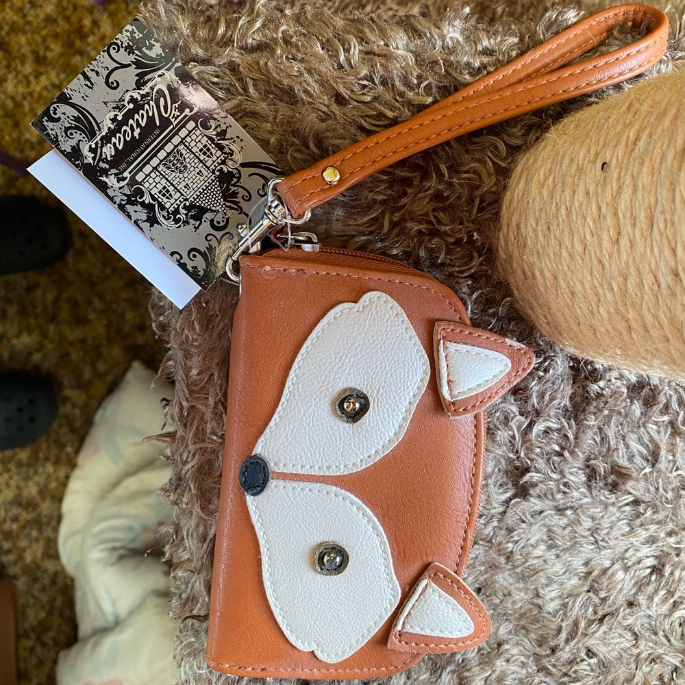 Cute fox wristlet! New with tags!